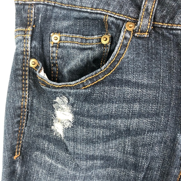 Women’s dark wash distressed skinny jeans Sz 3 - Picture 6 of 7